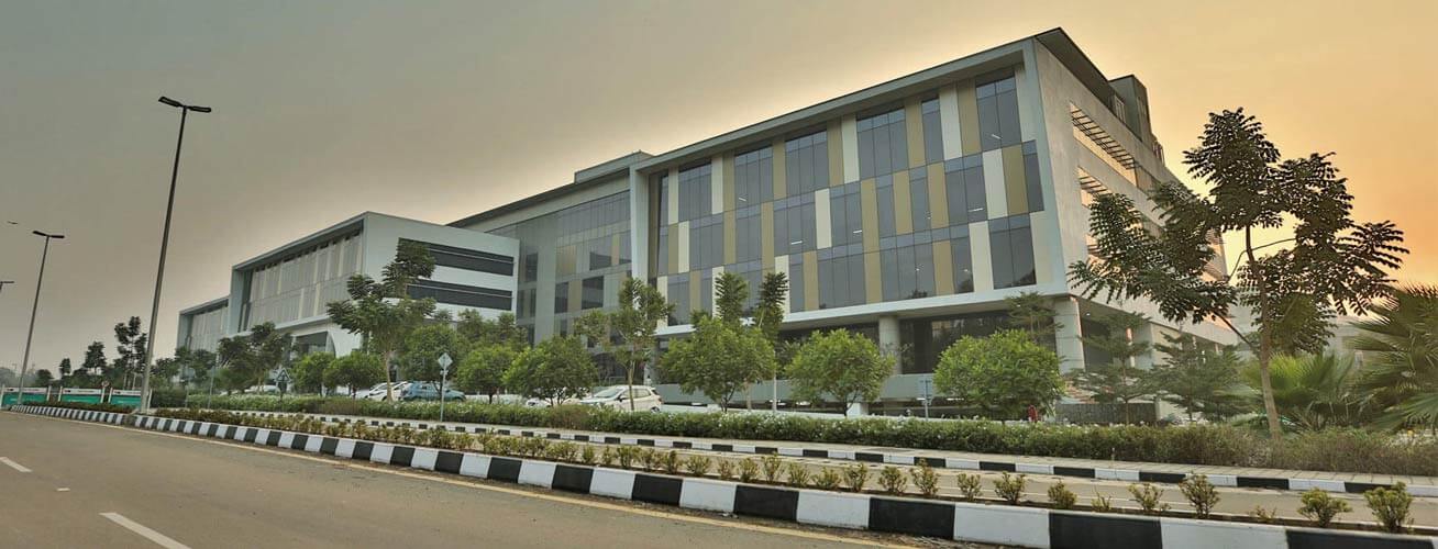 Aerial view of the SmartCity Kochi campus